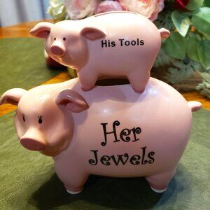 His Tools/Her Jewels Piggy Bank